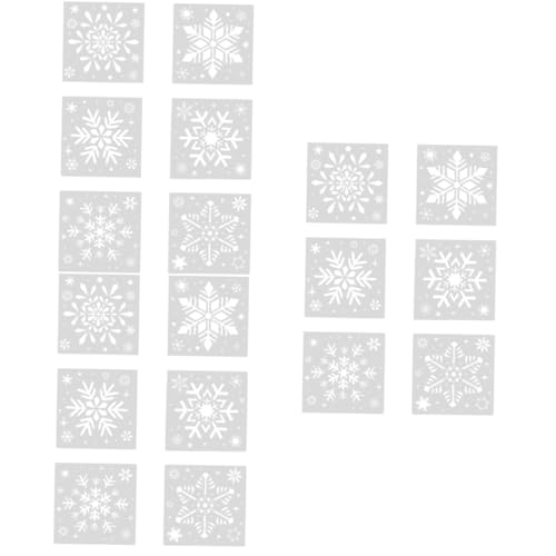 DOITOOL 3 Sätze Weihnachts Schneeflocken Schablonen Wiederverwendbare Malvorlagen Für Diy Projekte Karten Wanddekoration Und Scrapbooking 6 Stück * 3 von DOITOOL