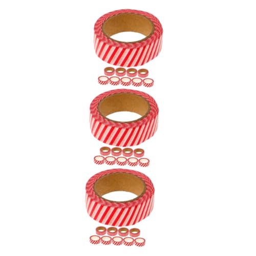 DOITOOL 3 Sätze Weihnachts Themen Papier Klebebänder Für Bastelprojekte Zum Dekorieren Von Kalendern Scrapbooks Und Geschenkverpackungen Kreative Designs Für Weihnachtszeit 10 Rollen * 3 von DOITOOL