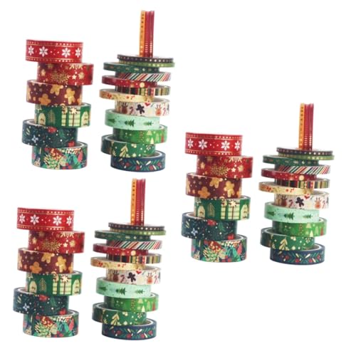 DOITOOL 3 Sätze Weihnachtsdesign Washi Tapes Dekorative Klebebänder Für Notizbücher Diy Projekte Und Geschenkverpackungen Festliche Aufkleber Für Kreative Bastelideen 21 Rollen * 3 von DOITOOL
