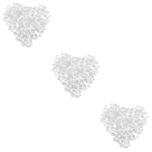 DOITOOL 3 Sätze Wulstiger Abstandshalter Blumenmetallhalterperlen Metallblumenhalterperlen Perlenkappe Aus Metall Schmuckperlenkappen Abstandsperlen Kappe Eisen Silber 1000 Stück * 3 von DOITOOL