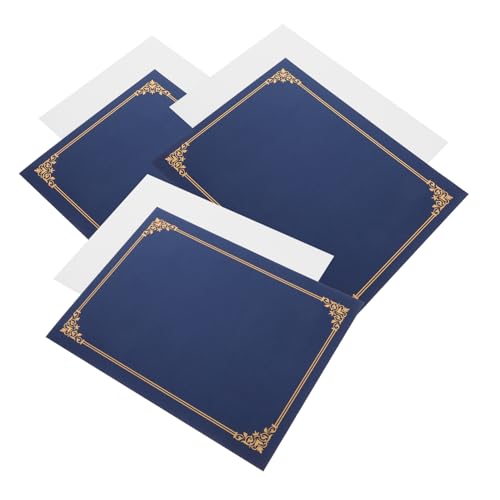 DOITOOL 3 Sätze Zertifikatshülle Dokumentenmappe für Auszeichnungen Dekorative Zertifikatsschutzhülle mit Weißem für Büro Zuhause und Besondere Anlässe DOITOOL 3 Sätze Zertifikatshülle Dokumentenmappe für Auszeichnungen Dekorative Zertifikatsschutzhülle mit Weißem für Büro Zuhause und Besondere Anlässe von DOITOOL