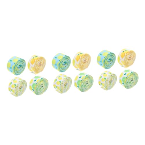 DOITOOL 3 Sätze Zitronen Themen Bänder Diy Geschenkband Für Bastelprojekte Dekorationen Verpackungen Und Haarschleifen Yards Pro Bedruckt Für Feste Und Anlässe 4 Rollen * 3 DOITOOL 3 Sätze Zitronen Themen Bänder Diy Geschenkband Für Bastelprojekte Dekorationen Verpackungen Und Haarschleifen Yards Pro Bedruckt Für Feste Und Anlässe 4 Rollen * 3 von DOITOOL