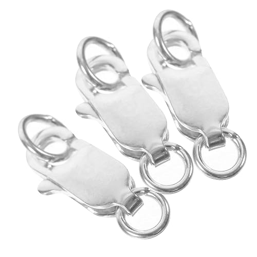 DOITOOL 3 Stück Armbänder Verbindungsschnalle Karabinerverschlüsse für Schmuck Biegeringe Zubehör Schmuck Verbindungsschnalle selbstgemachte Ringe 925 Silber Silver DOITOOL 3 Stück Armbänder Verbindungsschnalle Karabinerverschlüsse für Schmuck Biegeringe Zubehör Schmuck Verbindungsschnalle selbstgemachte Ringe 925 Silber Silver von DOITOOL