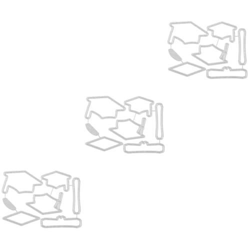 DOITOOL 3 Stück Bachelor -hutmesserform Handwerk Schneiden Sterben Schnitt Stirbt Gestanzt Stanzformen Kappe Geschnitten Edelstahl-stanzform Silver Rostfreier Stahl DOITOOL 3 Stück Bachelor -hutmesserform Handwerk Schneiden Sterben Schnitt Stirbt Gestanzt Stanzformen Kappe Geschnitten Edelstahl-stanzform Silver Rostfreier Stahl von DOITOOL