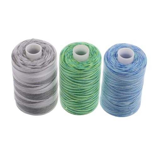 DOITOOL 3 Stück Buntes Ledernähfaden Stickfaden Faden Für Nähmaschine Nähenfaden Nähgarn Kleidungsstück Zubehör Nähfaden -kit Garnrollen Allzwecknähgarn Faden Zum Nähen Polyester von DOITOOL
