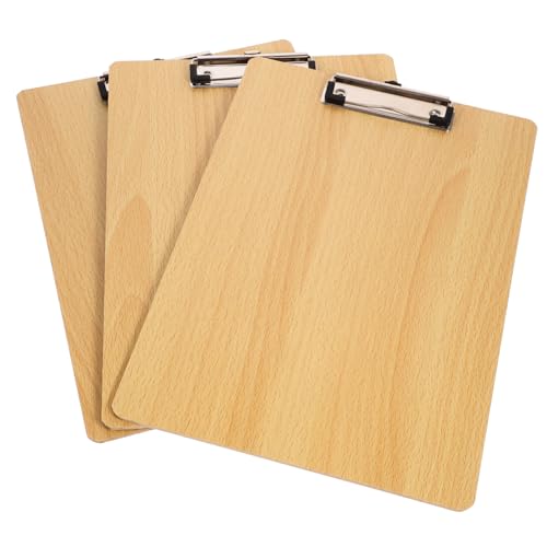 DOITOOL 3 Stück Clipboard Schreibtafel für Schule Büro und Catering Leicht für Dokumentenaufbewahrung und Notizen von DOITOOL