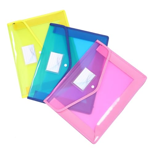 DOITOOL 3 Stück Dokumentenmappe Transparent Organizer für Büro und Reisen aus Hochwertigem Leicht und Tragbar Farben Blau Gelb DOITOOL 3 Stück Dokumentenmappe Transparent Organizer für Büro und Reisen aus Hochwertigem Leicht und Tragbar Farben Blau Gelb von DOITOOL