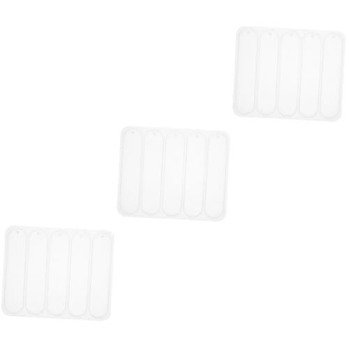 DOITOOL 3 Stück Epoxidharz Lesezeichen Silikonform DIY Buchzeichen Gießform für Kreative Bastelprojekte Vielseitig Einsetzbar Einfache Handhabung für Verschiedene Designs und Materialien von DOITOOL