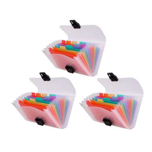 DOITOOL 3 Stück Fächermappe mit Tragbarer Quittungs Organizer für Büro und Geschäftsunterlagen Erweiterbare Dokumentenmappe für Effiziente Ablage und Reiseorganisation DOITOOL 3 Stück Fächermappe mit Tragbarer Quittungs Organizer für Büro und Geschäftsunterlagen Erweiterbare Dokumentenmappe für Effiziente Ablage und Reiseorganisation von DOITOOL