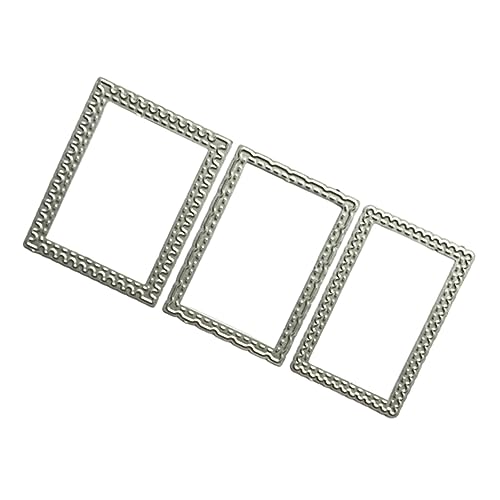 DOITOOL 3 Stück Fotorahmen-stanzformen Stanzteile Für Die Kartenherstellung Briefmarkenstempel Stempel Stirbt Prägewerkzeug Schneiden Schablone Lieferungen Schnitte Kohlenstoffstahl Silver von DOITOOL