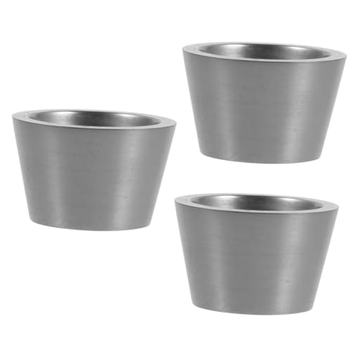 DOITOOL 3 Stück Graphit Gussform für Edelmetalle Hochdichte Graphit Ingots für Gold Silber und Höhe Langlebig und Bruchfest Experimente und Bildungszwecke von DOITOOL