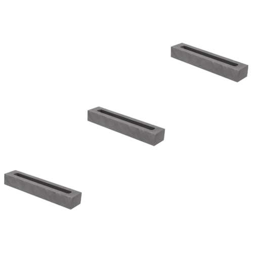 DOITOOL 3 Stück Graphit Schmelzform für Gold und Silber Streifenförmige Gießform Hochwertigem Graphit für Metallverarbeitung Hohe Thermische Stabilität und Kurze Schmelzzeiten von DOITOOL