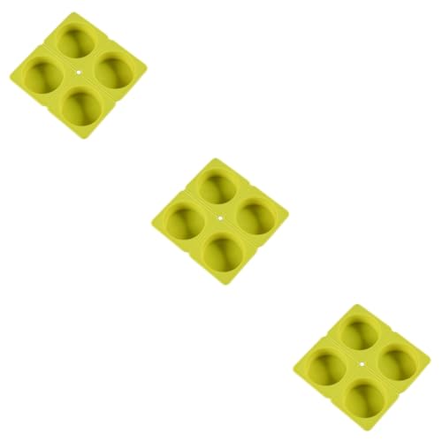 DOITOOL 3 Stück Handmade Silikon Seifenform für Diy Seifenherstellung Runde Form Hohe Temperaturbeständigkeit Flexibel und Leicht Entformbar Zufällige Farben für Kreative von DOITOOL