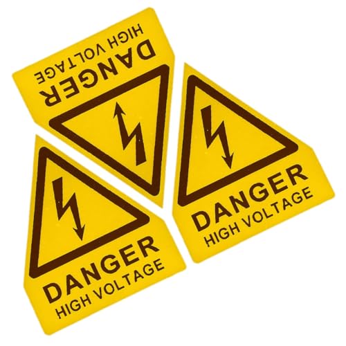 DOITOOL 3 Stück Hochspannungs Warnaufkleber PVC Selbstklebend Sichtbares Elektrisches Warnschild für Maschinen Widerstandsfähig Einfache Anbringung Sicherheitskennzeichnung für DOITOOL 3 Stück Hochspannungs Warnaufkleber PVC Selbstklebend Sichtbares Elektrisches Warnschild für Maschinen Widerstandsfähig Einfache Anbringung Sicherheitskennzeichnung für von DOITOOL
