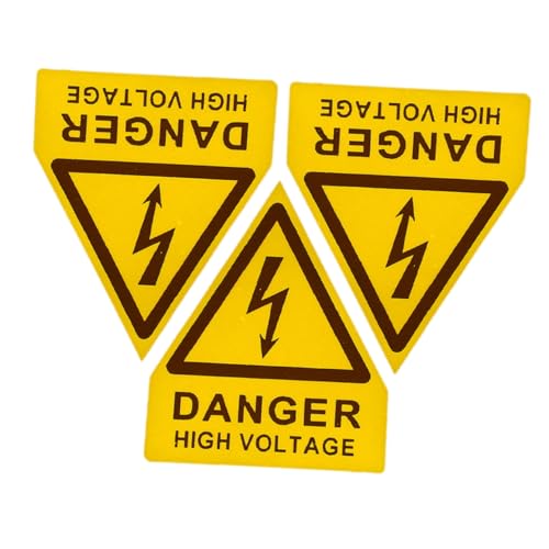 DOITOOL 3 Stück Hochspannungs Warnaufkleber Selbstklebende PVC Warnetiketten für Elektrische Maschinen und Geräte Schnelle Klare Sicherheitskennzeichnung für Industrie und Arbeitsplatz DOITOOL 3 Stück Hochspannungs Warnaufkleber Selbstklebende PVC Warnetiketten für Elektrische Maschinen und Geräte Schnelle Klare Sicherheitskennzeichnung für Industrie und Arbeitsplatz von DOITOOL
