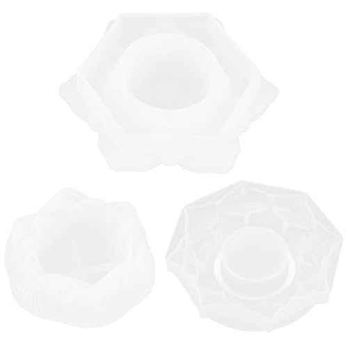 DOITOOL 3 Stück Kerzenhalter-Harzformen – Silikonformen für Epoxidharz – Lotusblumen-Säulen-Teelicht-Kerzenständer-Form für DIY-Bastelarbeiten, Schmuckkästchen, Heimdekoration DOITOOL 3 Stück Kerzenhalter-Harzformen – Silikonformen für Epoxidharz – Lotusblumen-Säulen-Teelicht-Kerzenständer-Form für DIY-Bastelarbeiten, Schmuckkästchen, Heimdekoration von DOITOOL