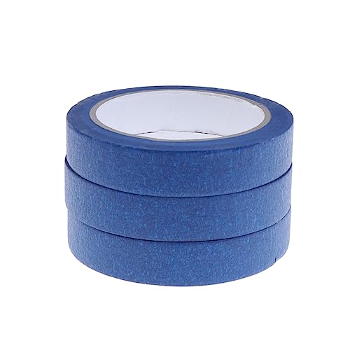 DOITOOL 3 Stück Klebeband Markieren Papier Farbiges Band Blaues Packband Zweiseitiges Klebeband Abklebeband Blau Farbband Klebrig Plakatband Maskierung Streifen Blue DOITOOL 3 Stück Klebeband Markieren Papier Farbiges Band Blaues Packband Zweiseitiges Klebeband Abklebeband Blau Farbband Klebrig Plakatband Maskierung Streifen Blue von DOITOOL