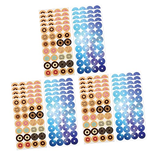 DOITOOL 3 Stück Kreative Lochverstärkungsaufkleber für Lose Selbstklebende Reparaturlabels mit Bunten Designs für Scrapbooking und Handarbeiten für Ordner und Notizbücher DOITOOL 3 Stück Kreative Lochverstärkungsaufkleber für Lose Selbstklebende Reparaturlabels mit Bunten Designs für Scrapbooking und Handarbeiten für Ordner und Notizbücher von DOITOOL