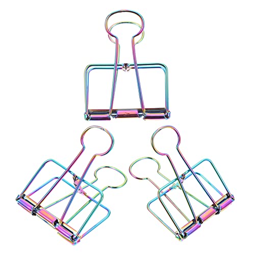 DOITOOL 3 Stück Kreative Metall Notizen Clips Farbige Büroklammern für Testpapiere und Dokumentenorganisation Langlebige Büroklammern für Effektives Papiermanagement von DOITOOL
