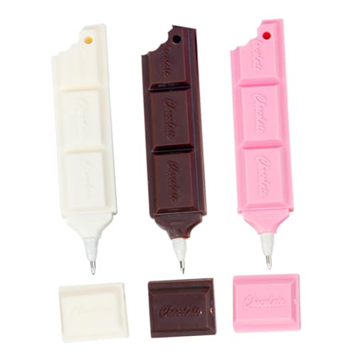 DOITOOL 3 Stück Kreativer Kugelschreiber in Schokoladenform, Gelschreiber, Lustiger Kugelschreiber, Niedlicher Schreibstift Für Kinder, Schule, Bürobedarf DOITOOL 3 Stück Kreativer Kugelschreiber in Schokoladenform, Gelschreiber, Lustiger Kugelschreiber, Niedlicher Schreibstift Für Kinder, Schule, Bürobedarf von DOITOOL