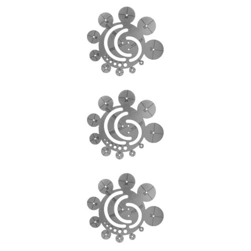 DOITOOL 3 Stück Lederlineal gerundet Messung für Kurvenlineal zum Nähen Ecke Handtaschen-Vorlage Kreisschablonenlineal zirkuläre Vorlage Kreiszeichnungshersteller Nähkreise Vorlage Metall DOITOOL 3 Stück Lederlineal gerundet Messung für Kurvenlineal zum Nähen Ecke Handtaschen-Vorlage Kreisschablonenlineal zirkuläre Vorlage Kreiszeichnungshersteller Nähkreise Vorlage Metall von DOITOOL