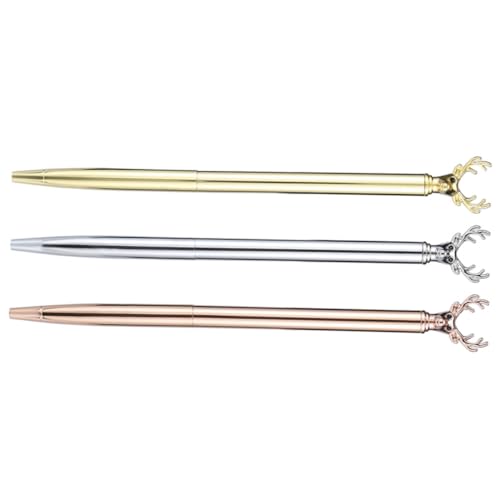 DOITOOL 3 Stück Metall Kugelschreiber mit Tragbare Schreibstifte für Schule und Büro Kreatives Design Gold Silber und Roségold für und Persönlichen Gebrauch DOITOOL 3 Stück Metall Kugelschreiber mit Tragbare Schreibstifte für Schule und Büro Kreatives Design Gold Silber und Roségold für und Persönlichen Gebrauch von DOITOOL