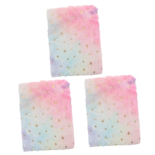 DOITOOL 3 Stück Plüsch Notizbuch Kuscheliges Kleines Tagebuch mit Sternenmuster Weiches Notizheft für Tagebuch Planer und Kreative Notizen Tragbares Fluffy Notepad für Büro und Schule DOITOOL 3 Stück Plüsch Notizbuch Kuscheliges Kleines Tagebuch mit Sternenmuster Weiches Notizheft für Tagebuch Planer und Kreative Notizen Tragbares Fluffy Notepad für Büro und Schule von DOITOOL