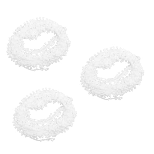 DOITOOL 3 Stück Pompom-spitze Verschönerung Plüsch Farbe Zubehör Fell Für Bunt Nähen Handgefertigt Handwerk Stickerei Pompons Trimmen Blau Poms Wolle Polyester Weiß DOITOOL 3 Stück Pompom-spitze Verschönerung Plüsch Farbe Zubehör Fell Für Bunt Nähen Handgefertigt Handwerk Stickerei Pompons Trimmen Blau Poms Wolle Polyester Weiß von DOITOOL