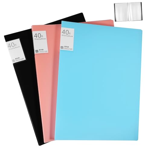 DOITOOL 3 Stück Portfolio Ordner mit Kunststoffhüllen Strapazierfähiger Dokumentenordner für Kunstwerke und Unterlagen Langlebig Großer Stauraum Schwarz Blau DOITOOL 3 Stück Portfolio Ordner mit Kunststoffhüllen Strapazierfähiger Dokumentenordner für Kunstwerke und Unterlagen Langlebig Großer Stauraum Schwarz Blau von DOITOOL