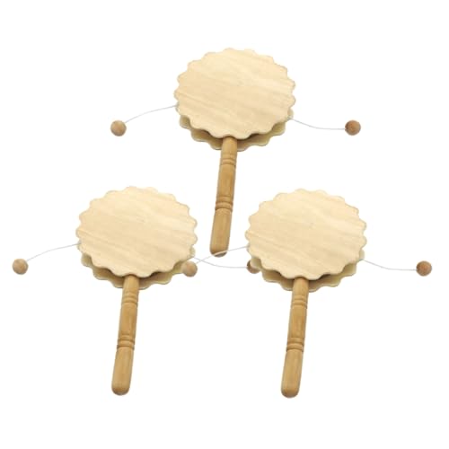 DOITOOL 3 Stück Rassel weißer Embryo Kleinkinder Kindertrommel malen Glockenspielzeug für Bausatz unvollendete Graffiti-Rasseltrommel Unbemaltes DIY-Holzinstrument hölzern DOITOOL 3 Stück Rassel weißer Embryo Kleinkinder Kindertrommel malen Glockenspielzeug für Bausatz unvollendete Graffiti-Rasseltrommel Unbemaltes DIY-Holzinstrument hölzern von DOITOOL