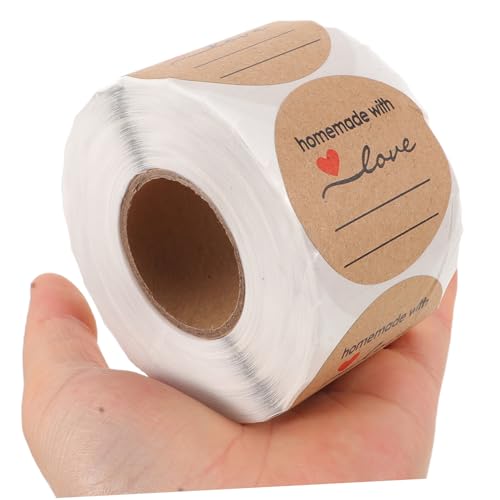 DOITOOL 3 Stück Rund Selbstklebende Etiketten Rolle Blanko Dichtungsaufkleber mit Starker Haftung für Verpackung Versand Beschriftung für Kleinunternehmen und Versanddienstleistungen DOITOOL 3 Stück Rund Selbstklebende Etiketten Rolle Blanko Dichtungsaufkleber mit Starker Haftung für Verpackung Versand Beschriftung für Kleinunternehmen und Versanddienstleistungen von DOITOOL