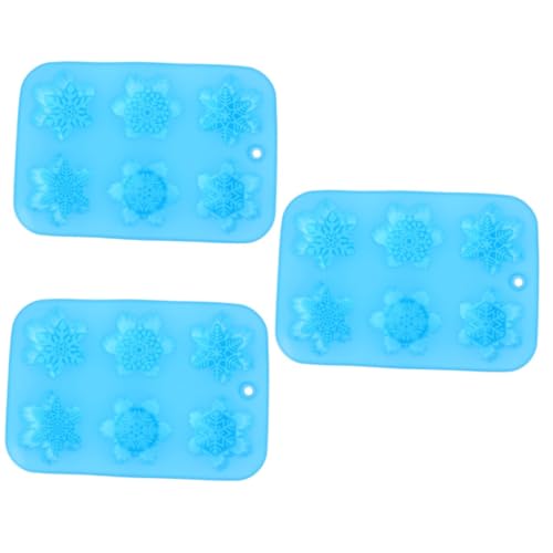 DOITOOL 3 Stück Silikon Snowflake Kuchenformen Weihnachtsmotive Antihaft Backform Für Seife Schokolade Eiswürfel DIY Handgemacht Leicht Zu Reinigen Zufällige Farbe DOITOOL 3 Stück Silikon Snowflake Kuchenformen Weihnachtsmotive Antihaft Backform Für Seife Schokolade Eiswürfel DIY Handgemacht Leicht Zu Reinigen Zufällige Farbe von DOITOOL
