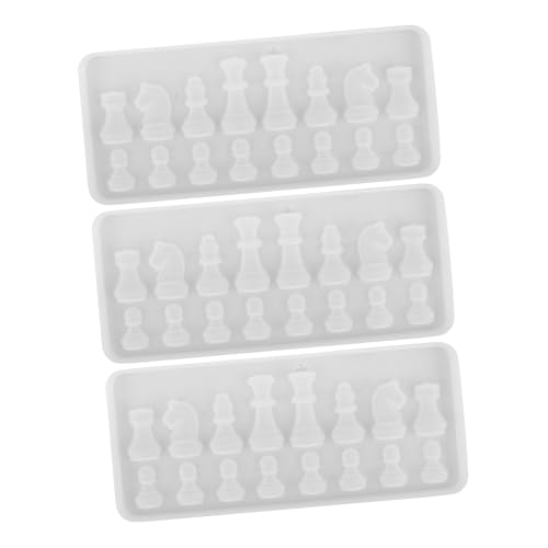 DOITOOL 3 Stück Silikonform Schachbrett Hitzebeständig für DIY Schmuck Harz Gießform Kreative Bastelsets für Familien Spiele und Dekoration DOITOOL 3 Stück Silikonform Schachbrett Hitzebeständig für DIY Schmuck Harz Gießform Kreative Bastelsets für Familien Spiele und Dekoration von DOITOOL