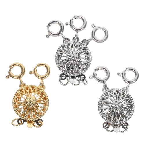DOITOOL 3 Stück Teiliges Halsketten Layering Verschluss aus Kupfer Mehrfacher Ketten Trenner Schmuck Verbinder für Mehrlagige Ketten Leicht Kompakt zum DIY und Stilvollem Tragen DOITOOL 3 Stück Teiliges Halsketten Layering Verschluss aus Kupfer Mehrfacher Ketten Trenner Schmuck Verbinder für Mehrlagige Ketten Leicht Kompakt zum DIY und Stilvollem Tragen von DOITOOL