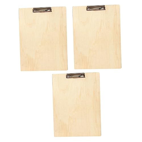 DOITOOL 3 Stück Teiliges Holz Skizzier Clipboard für Studenten Tragbare Zeichen und Schreibplatte für Kunst und Zeichnen im Freien von DOITOOL
