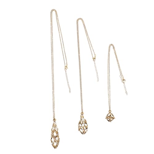 DOITOOL 3 Stück Teiliges Käfig Halsketten mit Design Verstellbar Leerer Kristallsteinhalter für DIY Schmuckherstellung Leichter Halsschmuck für Frauen und Männer DOITOOL 3 Stück Teiliges Käfig Halsketten mit Design Verstellbar Leerer Kristallsteinhalter für DIY Schmuckherstellung Leichter Halsschmuck für Frauen und Männer von DOITOOL