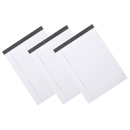 DOITOOL 3 Stück Teiliges Notizblock Dicke Liniertes Schreibpapier Perforierte zum Abreißen Tragbar für Büro Studium und Meeting Notizen Memo Pad für Organisierte Aufzeichnungen DOITOOL 3 Stück Teiliges Notizblock Dicke Liniertes Schreibpapier Perforierte zum Abreißen Tragbar für Büro Studium und Meeting Notizen Memo Pad für Organisierte Aufzeichnungen von DOITOOL