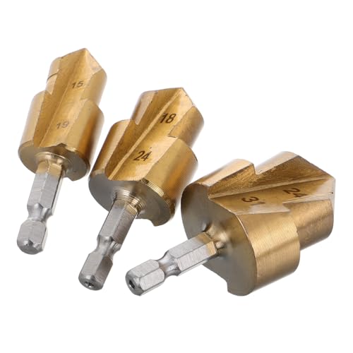 DOITOOL 3 Stück Teiliges Ppr Rohr Reparaturbohrer Set mit Sechskant Schaft Stufenbohrer Robustes Entgratzubehör für Wasserleitungsinstallation und Vielseitige Rohrverbindungsarbeiten DOITOOL 3 Stück Teiliges Ppr Rohr Reparaturbohrer Set mit Sechskant Schaft Stufenbohrer Robustes Entgratzubehör für Wasserleitungsinstallation und Vielseitige Rohrverbindungsarbeiten von DOITOOL