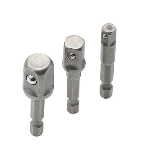 DOITOOL 3 Stück Teiliges Set Bohrerverlängerung Hexagon Sechskant Adapter aus Stahl für Stecknuss Werkzeug Elektroschlüssel Langlebig Schnelle Größenwechsel DOITOOL 3 Stück Teiliges Set Bohrerverlängerung Hexagon Sechskant Adapter aus Stahl für Stecknuss Werkzeug Elektroschlüssel Langlebig Schnelle Größenwechsel von DOITOOL