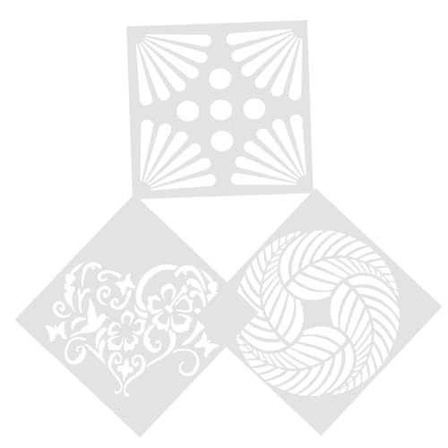 DOITOOL 3 Stück Teiliges Wand Malschablonen Wiederverwendbare Diy Malvorlagen für Wandgestaltung für Holzschilder Bastelprojekte und Kinderzimmerdekoration von DOITOOL