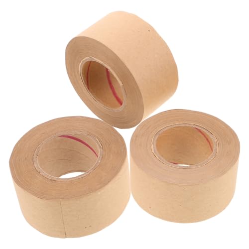 DOITOOL 3 Stück Teiliges Wasseraktiviertes Kraftpapierband für Künstler Schwerlastige Klebebänder für Verpacken von Aquarellbildern Breit für Kunstprojekte von DOITOOL