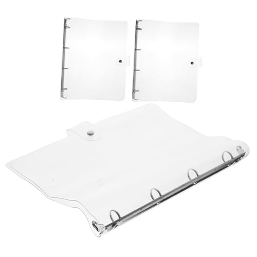 DOITOOL 3 Stück Transparente Locher Ordner Verstellbarer Dokumentenorganizer Lose Sammelmappe für Büro Klarer Notebook Binder Praktische Aufbewahrung für Unterlagen DOITOOL 3 Stück Transparente Locher Ordner Verstellbarer Dokumentenorganizer Lose Sammelmappe für Büro Klarer Notebook Binder Praktische Aufbewahrung für Unterlagen von DOITOOL