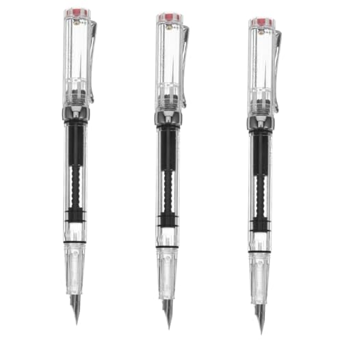 DOITOOL 3 Stück Transparenter Füllfederhalter für Kalligraphie Spitze Absorber Langlebiger Schreibstift für Schreiben und Zeichnen Tragbar und Komfortabel Handhabung DOITOOL 3 Stück Transparenter Füllfederhalter für Kalligraphie Spitze Absorber Langlebiger Schreibstift für Schreiben und Zeichnen Tragbar und Komfortabel Handhabung von DOITOOL