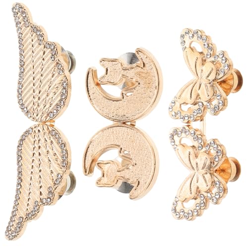 DOITOOL 3 Stück Verstellbarer Hosenknopf Taillenstraffer Metall Clips ohne Nähen für Damen Hosen Röcke Jeans Taillenerweiterung mit Katzenflügel Mond Design für Sicheren Halt und Anwendung DOITOOL 3 Stück Verstellbarer Hosenknopf Taillenstraffer Metall Clips ohne Nähen für Damen Hosen Röcke Jeans Taillenerweiterung mit Katzenflügel Mond Design für Sicheren Halt und Anwendung von DOITOOL