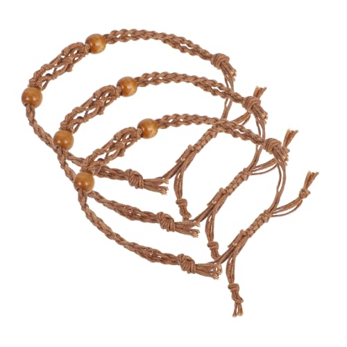DOITOOL 3 Stück Verstellbarer Kristallhalter mit Geflochtenem Netzarmband Handgefertigtes Armband mit Natürlichen Holzperlen für Schmuckherstellung und Charms DOITOOL 3 Stück Verstellbarer Kristallhalter mit Geflochtenem Netzarmband Handgefertigtes Armband mit Natürlichen Holzperlen für Schmuckherstellung und Charms von DOITOOL