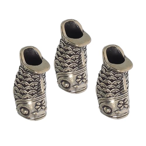 DOITOOL 3 Stück Vintage Karpfen Metallperlen mit Großem für Armband Lanyard Koi Fisch Anhänger Spacer Charms für DIY Schmuck Schlüsselanhänger Halskette DOITOOL 3 Stück Vintage Karpfen Metallperlen mit Großem für Armband Lanyard Koi Fisch Anhänger Spacer Charms für DIY Schmuck Schlüsselanhänger Halskette von DOITOOL