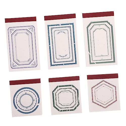 DOITOOL 3 Stück Vintage Notizblöcken Memo Pads für Haushalt und Büro zum Diy für Scrapbooking und Persönliche Notizen von DOITOOL
