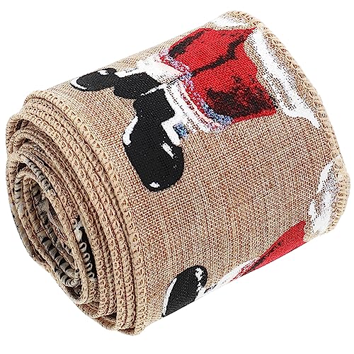 DOITOOL 3 Stück Weihnachtsband Bunt Glatte Oberfläche Geschenkverpackung und Bastelband für DIY Weihnachtsdeko und Geschenkboxen Vielseitig Verwendbar Leicht Tragbar von DOITOOL
