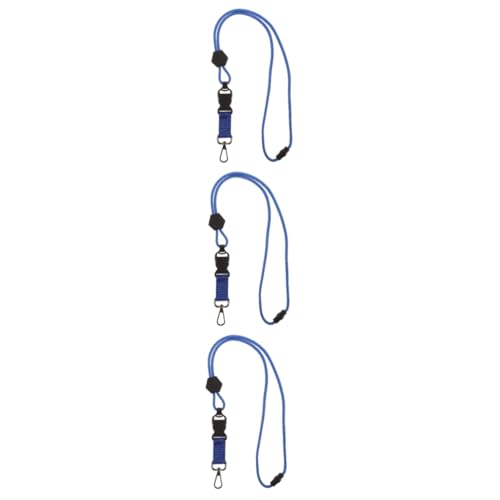DOITOOL 3 Stück Zertifikat Lanyard Schnalle Ausweis bunt Lanyards für ID Telefon Lanyard Abzeichenhalter und Lanyard Tethers Handy-Umhängeband Auslöseband Kartenkarton ‎Polyesterfaser Blau von DOITOOL