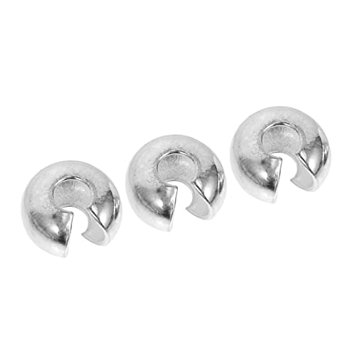 DOITOOL 3 Stücke Crimp Beads für Schmuckherstellung Professionelle Quetschperlen zur Knotendeckung für Armbänder und Bastelprojekte Silberner Farbton Langlebig und Vielseitig DOITOOL 3 Stücke Crimp Beads für Schmuckherstellung Professionelle Quetschperlen zur Knotendeckung für Armbänder und Bastelprojekte Silberner Farbton Langlebig und Vielseitig von DOITOOL